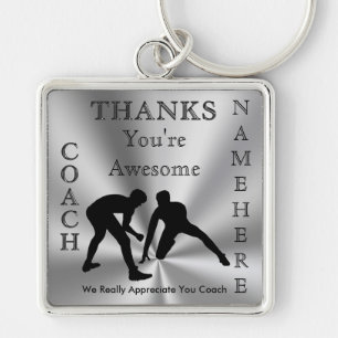 Thank You Gifts for Wrestling Coaches PERSONALIZED Key Ring