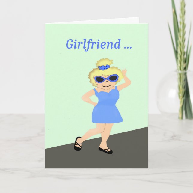 Thank You Girlfriend, Sophisticated Lady Card (Front)