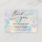  thank you glitter opal business card