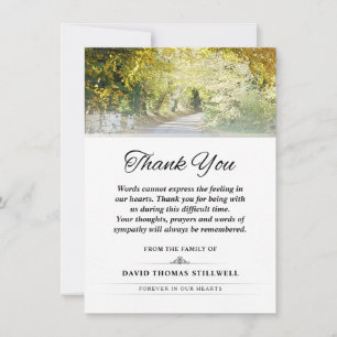 Thank You Gold Autumn Trees Words Cannot Express