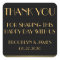 Thank You Gold Black Great Gatsby Wedding Stickers