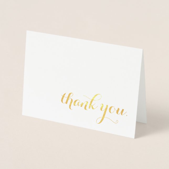 thank you gold foil card (Front)