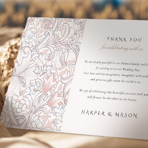 Thank You Golden Lily Classic Pastel Morris Invitation