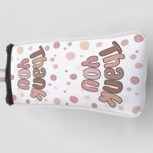 Thank you golf head cover