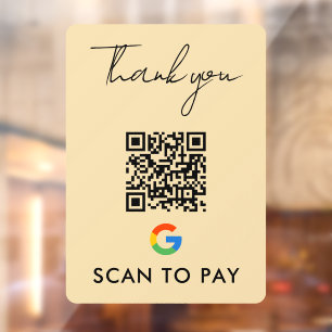 Thank You Google Pay QR Code Scan to Pay Groovy