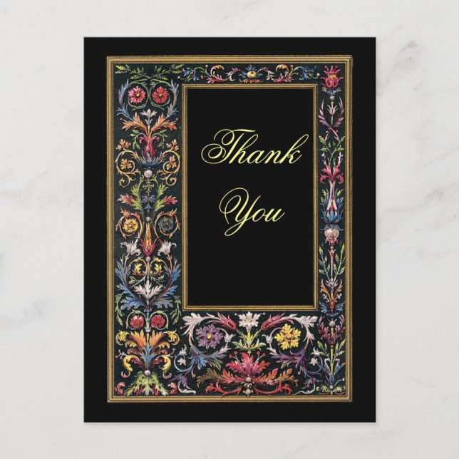 Thank You Gothic Postcard Customisable (Front)