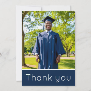   Thank You  - Graduation custom Photo Card