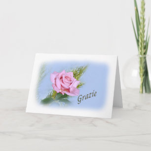Thank you, Grazie, Italian You Card