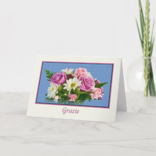 Thank you, Grazie, Italian You Card