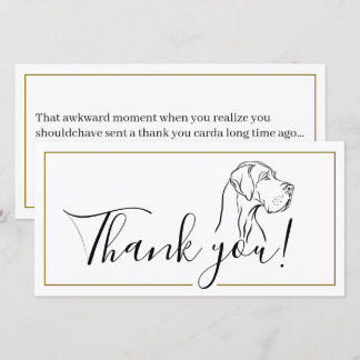 Thank you Great Dane Minimal Card