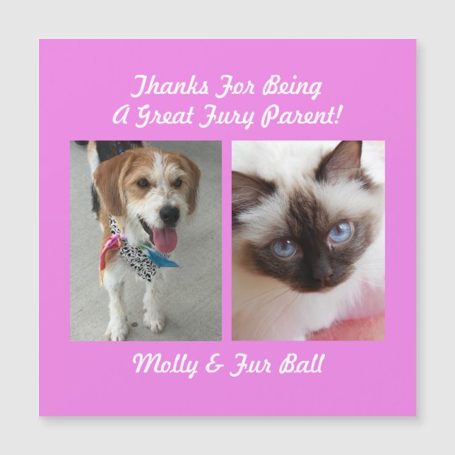 Thank You Great Fury Parent DIY Pet Message Names6 (Front)