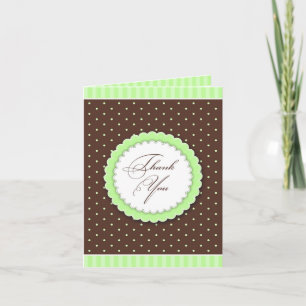 Thank You Green/Brown Card