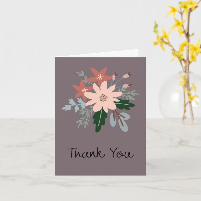 Thank you greeting card (Yellow Flower)