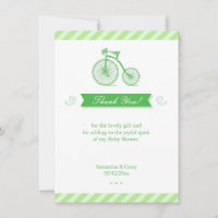 Thank You Gren Baby Shower Card