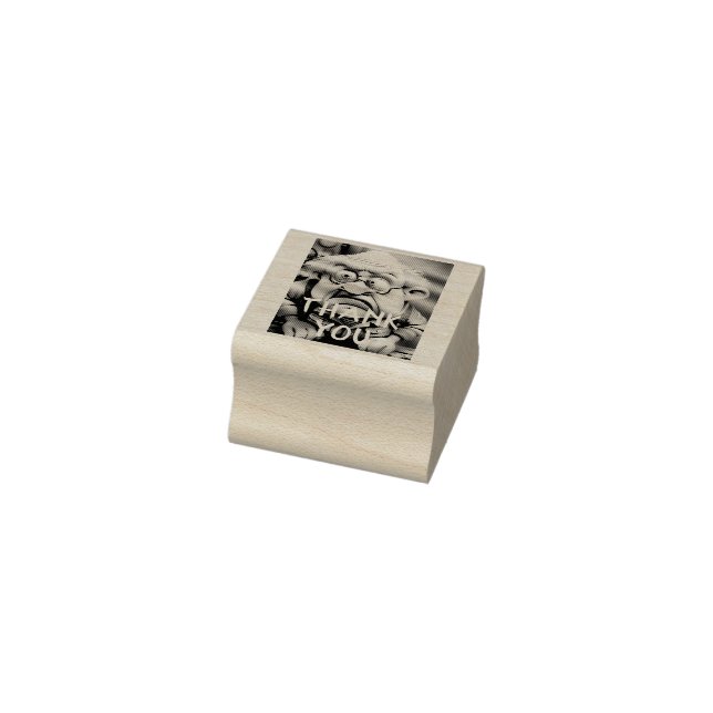 Thank You Grumpy  disbelief old man Birthday Rubber Stamp (Stamp)