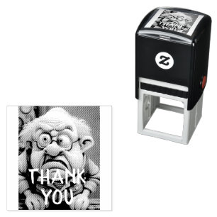 Thank You Grumpy disbelief old man Birthday Self-inking Stamp