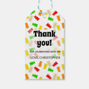 Thank you gummies favour tags