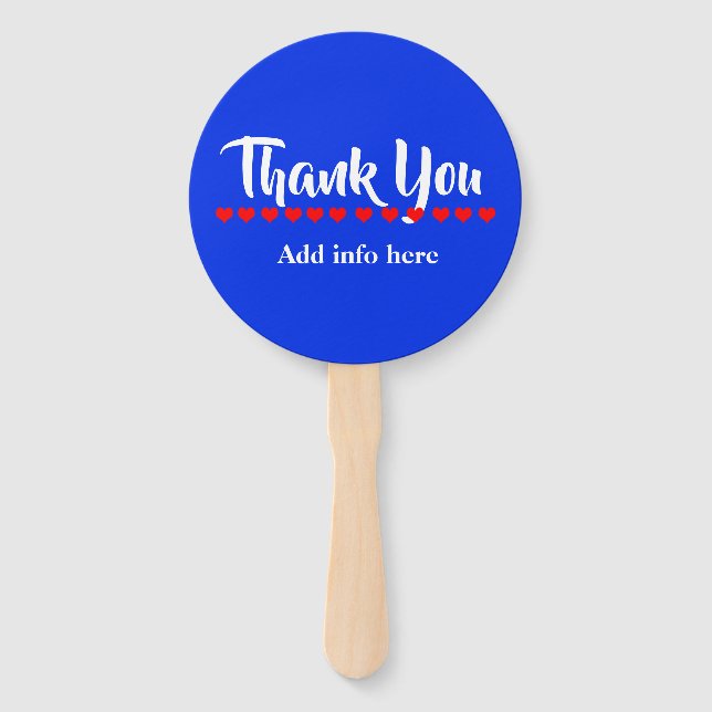 Thank You Hand Fan (Front)
