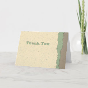 Thank you - Hand Made Paper Cutout Card