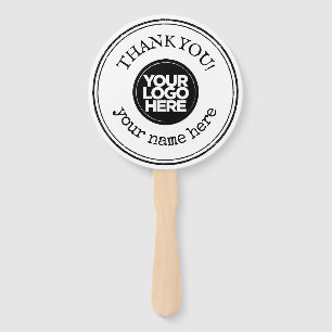 Thank You Handmade Minimal Business Logo Hand Fan