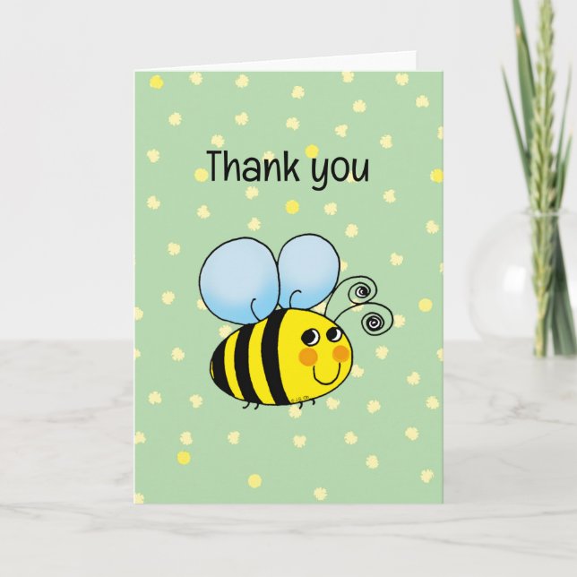 thank you (happy bee) card (Front)