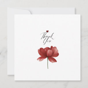 Thank You, Heart A Quiet Thank You Gratitude in Bl Holiday Card