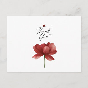 Thank You, Heart A Quiet Thank You Gratitude in Bl Holiday Postcard