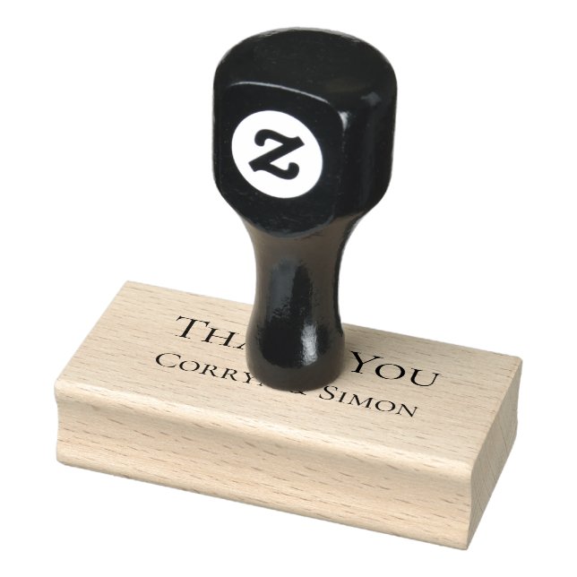 Thank You Heart Custom Rubber Stamp (Stamp)