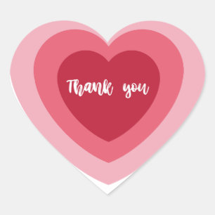 Thank You Heart Sticker