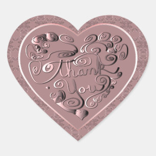 Thank You  Heart Sticker