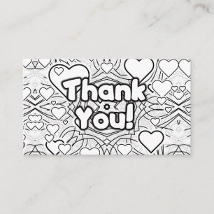 Thank You! Hearts Business Card