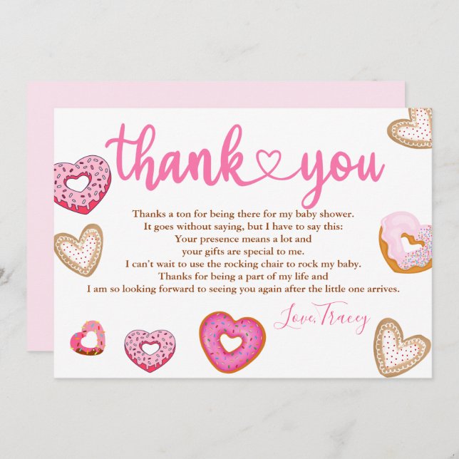 Thank you hearts valentine doughnuts (Front/Back)