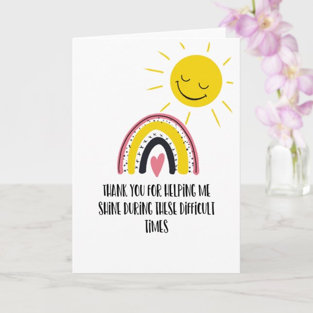 thank you helping me shine card cancer illness (Orchid)