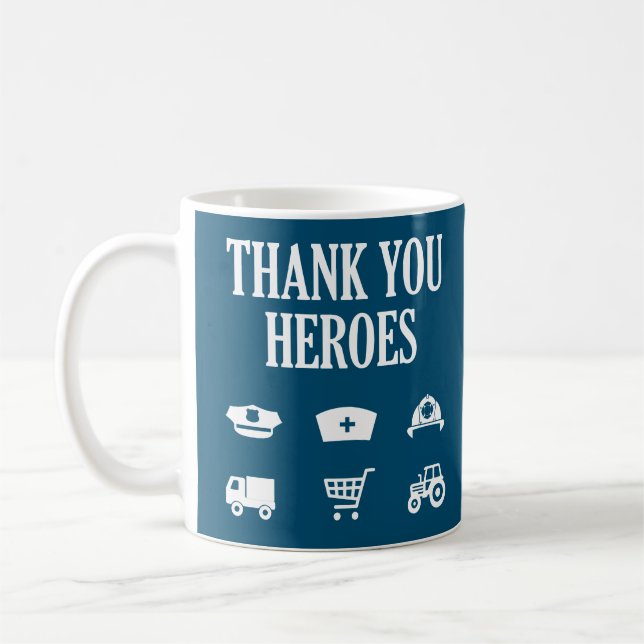 Thank You Heroes | First Responders Coffee Mug (Left)
