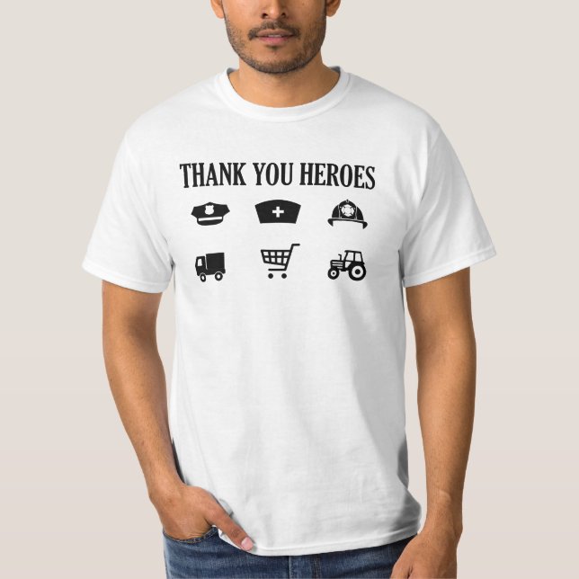 Thank You Heroes | First Responders T-Shirt (Front)
