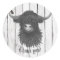 Thank You Highland Cow  Classic Round Sticker