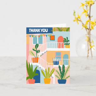 THANK YOU Home Cute Tropical Apartment Card