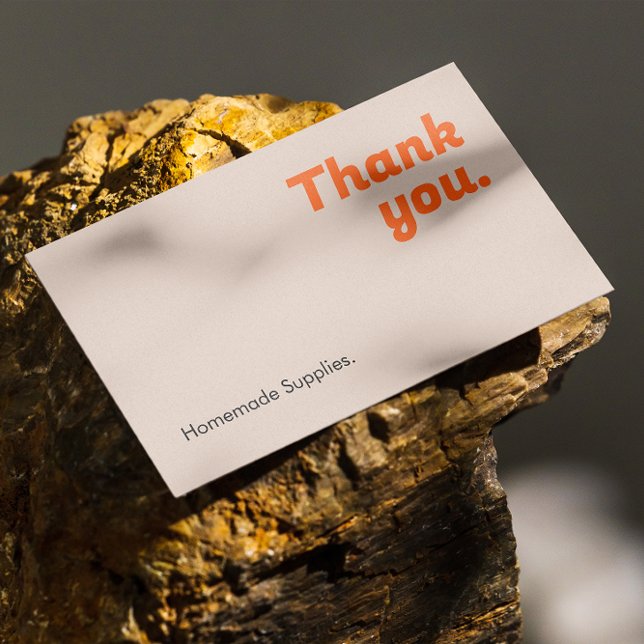 Thank You Homemade Goods Promotional Supplies Business Card (Thank You Homemade Goods Promotional Supplies Business Card)