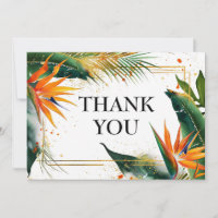 Thank You horizontal Birds of Paradise Bliss