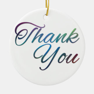 Thank You Images Ceramic Tree Decoration