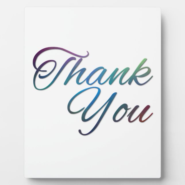 Thank You Images Plaque (Front)