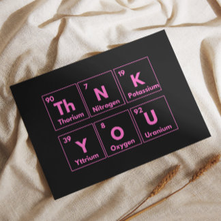 Thank You in Elements: A Creative and Pink Card