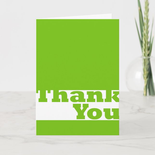 Thank You In Green (Front)