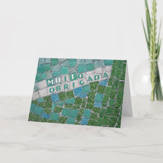 Thank You in Portuguese, from Female Card