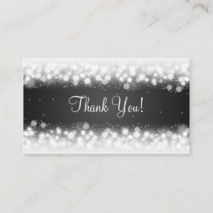 Thank You Insert Magic Sparkle Black