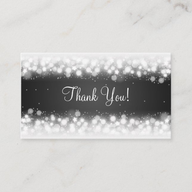 Thank You Insert Magic Sparkle Black (Front)