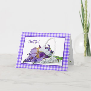 Thank You Iris Bouquet Card
