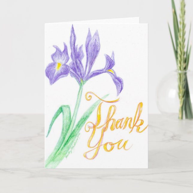 Thank You Iris Card (Front)