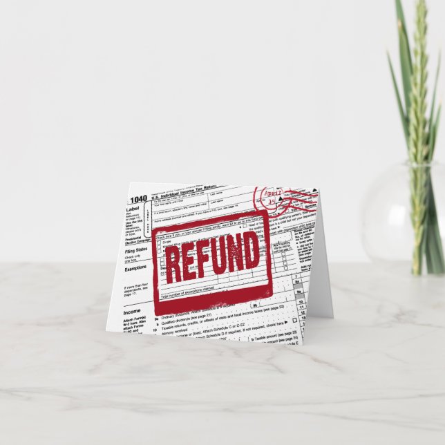 Thank You IRS Form Card (Front)