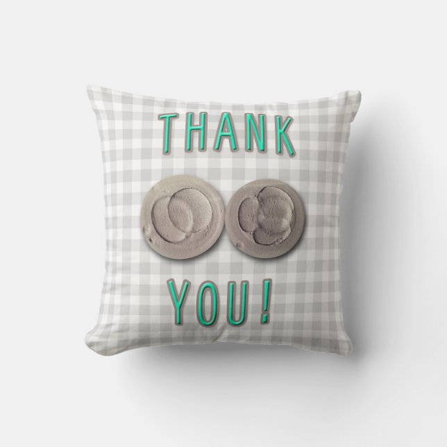 thank you ivf invitro fertilisation embryos cushion (Front)
